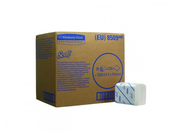 Scott 36 gevouwen toilettisue 36x220 vel Kimberly Clark Scott 36 gevouwen toilettisue 36x220 vel Kimberly Clark