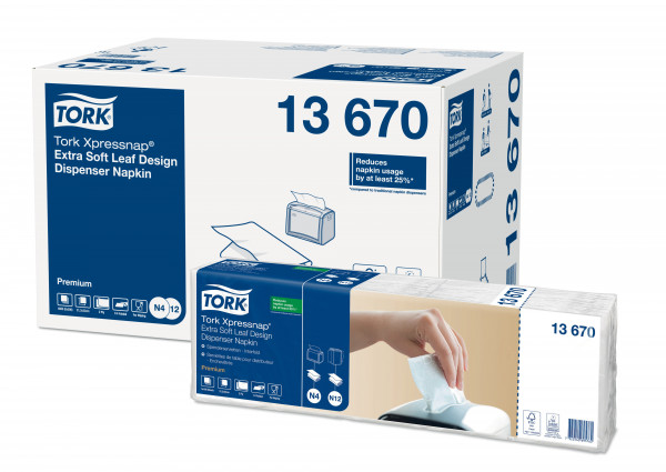 Tork Xpressnap dispenserservet N4 wit 4000 st Tork Tork Xpressnap dispenserservet N4 wit 4000 st Tork