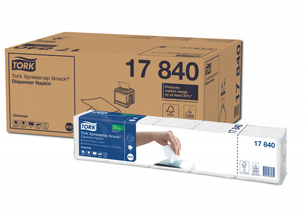 Tork Xpressnap Snack dispenserservet wit N10 9000 st Tork Tork Xpressnap Snack dispenserservet wit N10 9000 st Tork