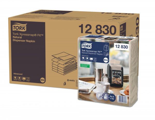 Tork Xpressnap fit dispenserservet N14 naturel 4320 st Tork Tork Xpressnap fit dispenserservet N14 naturel 4320 st Tork