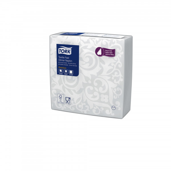 Tork textile feel gedecoreerde servet wit 500 st Tork Tork textile feel gedecoreerde servet wit 500 st Tork