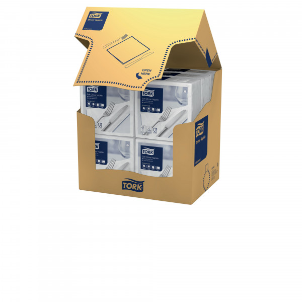 Dinnerservet 3-laags 1/4 vouw 1200 st Tork Dinnerservet 3-laags 1/4 vouw 1200 st Tork