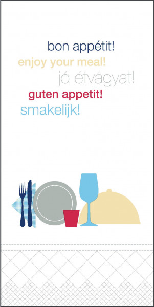 Tork gedecoreerde lunchservet 2-lgs 1/8 vouw Tork Tork gedecoreerde lunchservet 2-lgs 1/8 vouw Tork