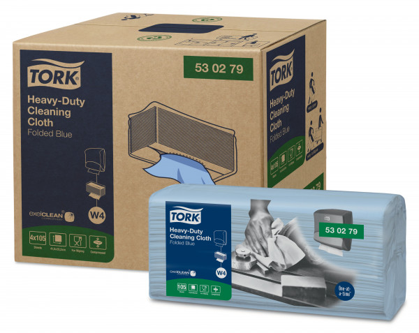 Gevouwen - Top-pak W4 blauw Tork Gevouwen - Top-pak W4 blauw Tork