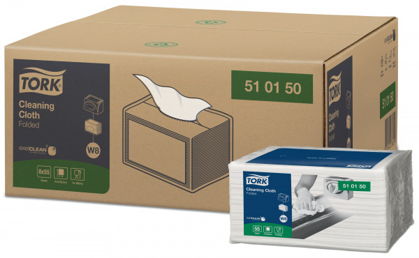 Gevouwen - Small pack W8 wit Tork Gevouwen - Small pack W8 wit Tork