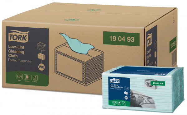 Gevouwen - Small Pack W8 Turquoise Tork Gevouwen - Small Pack W8 Turquoise Tork