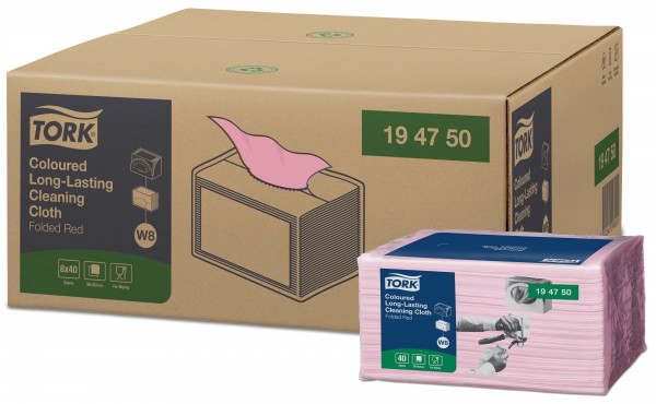 Gevouwen - Small Pack W8 rood Tork Gevouwen - Small Pack W8 rood Tork