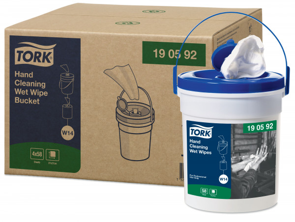 Tork vochtige reinigingsdoek W14 emmer wit Tork Tork vochtige reinigingsdoek W14 emmer wit Tork