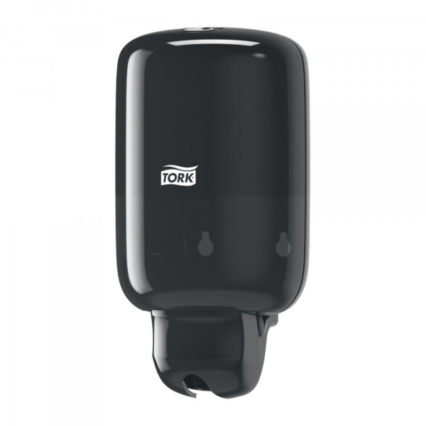 561008 Tork mini vloeibare zeep- en huidverzorgingsdispenser elevation S2 zwart Tork 561008 Tork mini vloeibare zeep- en huidverzorgingsdispenser elevation S2 zwart Tork