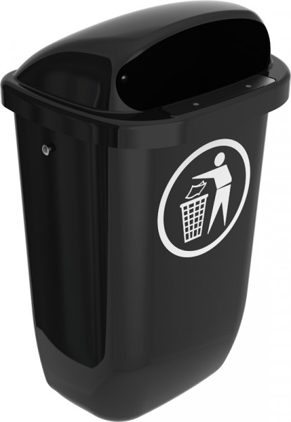 CB021604 Afvalbak din 50 l zwart Vepa bins CB021604 Afvalbak din 50 l zwart Vepa bins