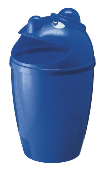 CB750100 Afvalbak met gezicht blauw Vepa bins
