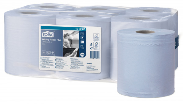 Tork wiping plus poetspapier blauw M2 Tork Tork wiping plus poetspapier blauw M2 Tork