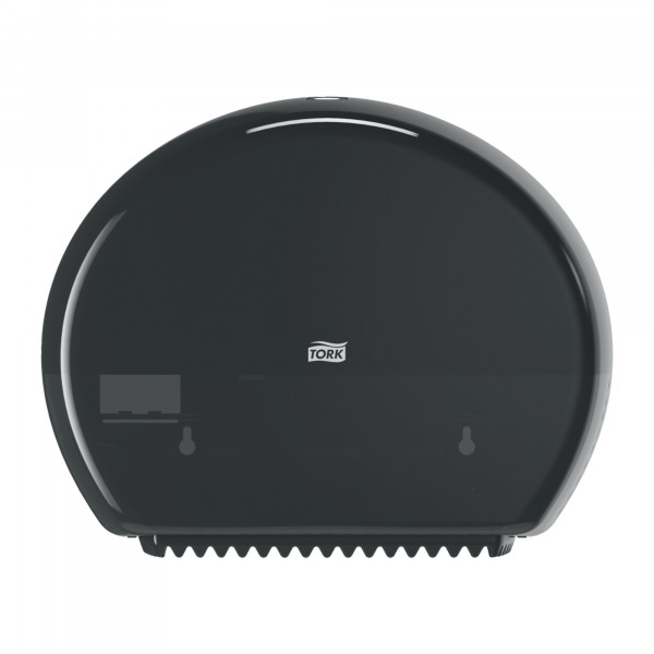Tork mini jumbo toiletpapier dispenser zwart T2 Tork Tork mini jumbo toiletpapier dispenser zwart T2 Tork