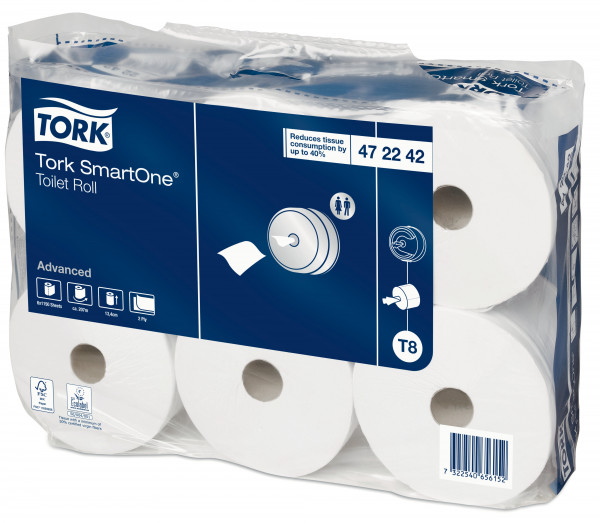Tork smart one toiletpapier T8 Tork Tork smart one toiletpapier T8 Tork