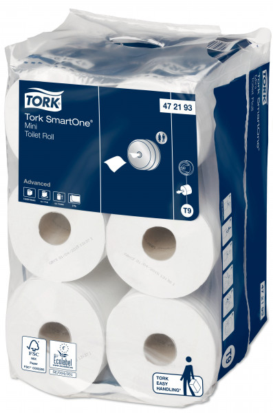 Tork smartone mini toiletpapier T9 Tork Tork smartone mini toiletpapier T9 Tork