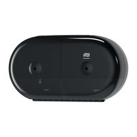 Tork smartone twin mini toiletpapier dispenser zwart T9 Tork Tork smartone twin mini toiletpapier dispenser zwart T9 Tork