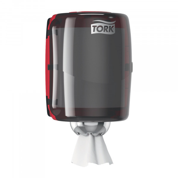 Tork centerfeed dispenser rood/zwart M2 Tork Tork centerfeed dispenser rood/zwart M2 Tork