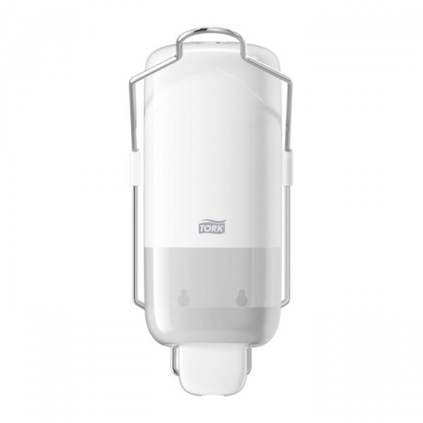 Tork vloeibare en sprayzeep dispenser met armbeugel wit S1 Tork Tork vloeibare en sprayzeep dispenser met armbeugel wit S1 Tork