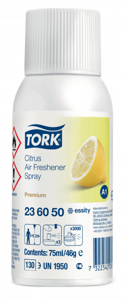 Tork luchtverfrisser spray met citrusgeur A1 Tork Tork luchtverfrisser spray met citrusgeur A1 Tork