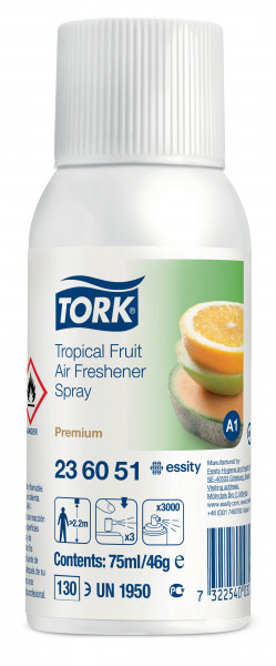 Tork luchtverfrisser spray met tropische fruitgeur A1 Tork