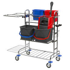 Variant 26 werkwagen verchroomd. Vermop Variant 26 werkwagen verchroomd. Vermop