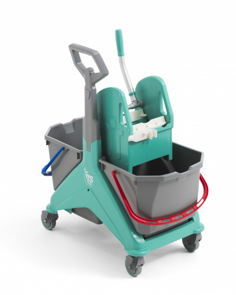 Werkwagen nickita 50 l groen+hendel+pers Floorpul Werkwagen nickita 50 l groen+hendel+pers Floorpul