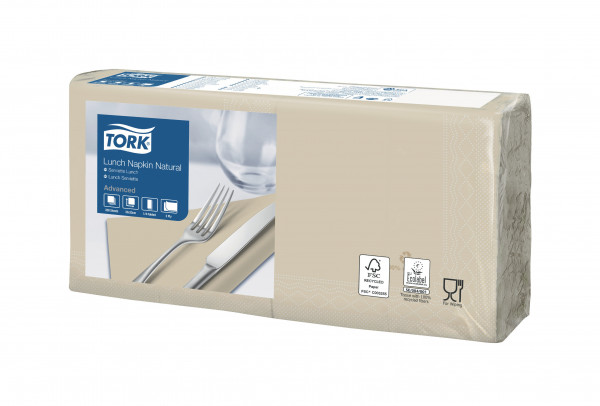 Tork Naturel Dinner- en lunchservet Tork Tork Naturel Dinner- en lunchservet Tork