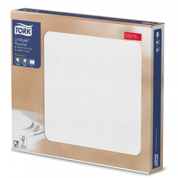 Tork Linstyle placemat Premium, 39x30cm, 500 st Tork Tork Linstyle placemat Premium, 39x30cm, 500 st Tork