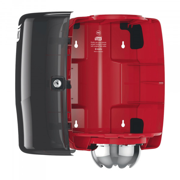 Tork centerfeed dispenser rood/zwart M2 Tork Tork centerfeed dispenser rood/zwart M2 Tork